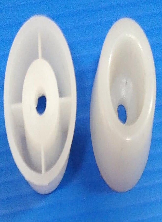 AVRIAN Nylon Round PVC Wood Furniture Buffer/Pads, Screw On Non Skid Floor Protector Wood Furniture Sofa/Table/Chair Balance Pad Noise Insulation Floor Bumper Color: White (1.5 inch) - Image 3